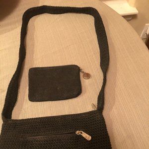 The Sak Black Crochet Bag & Change Purse. Classic!